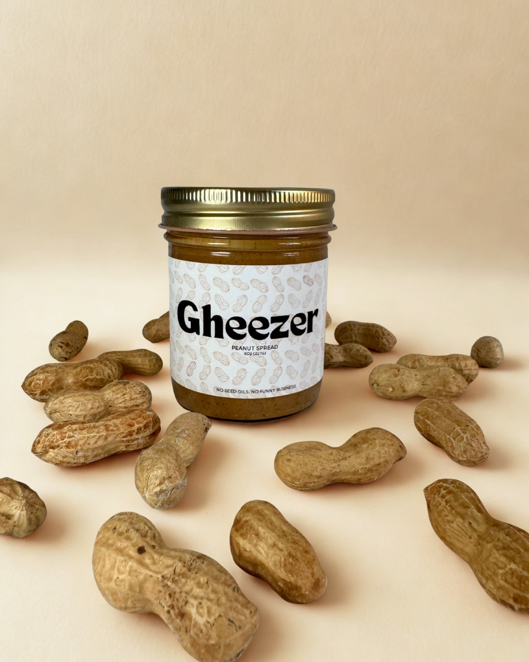 Gheezer ghee peanut butter — low PUFA, handmade in small batches